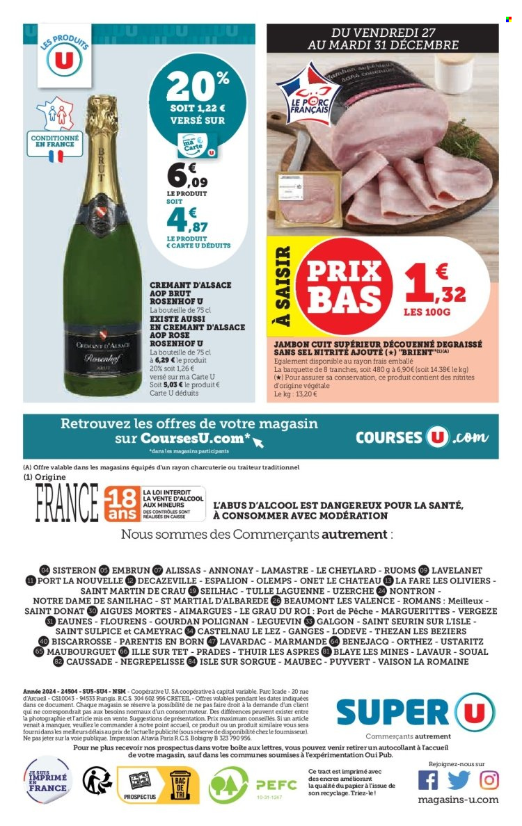 Catalogue SUPER U - 27/12/2024 - 05/01/2025. Page 32