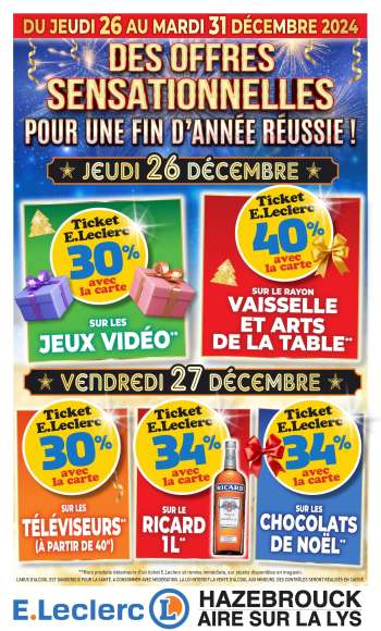 Catalogue E.Leclerc - 26/12/2024 - 31/12/2024.