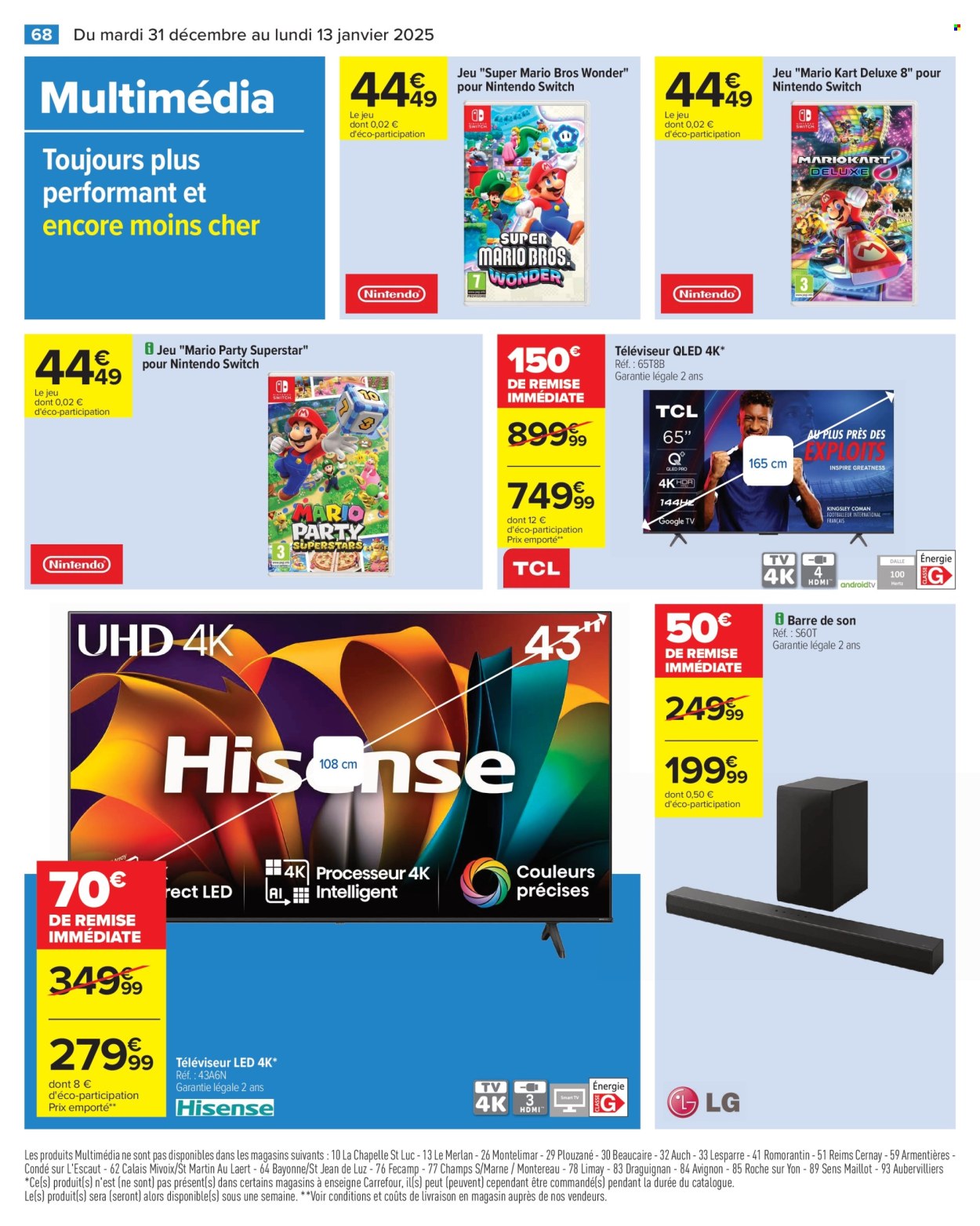 Catalogue Carrefour Hypermarchés - 31/12/2024 - 13/01/2025. Page 70
