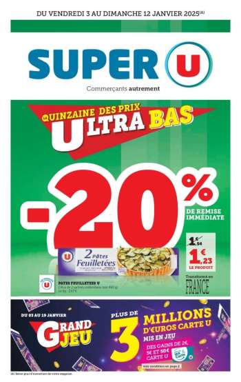 Catalogue SUPER U - 03/01/2025 - 12/01/2025.
