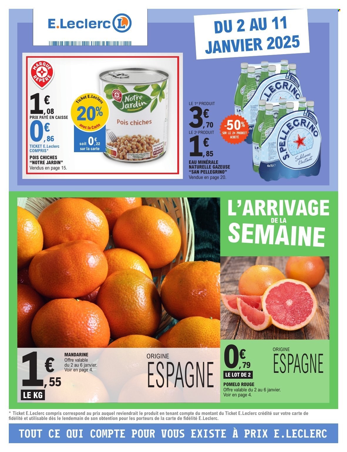 Catalogue E.Leclerc - 02/01/2025 - 11/01/2025. Page 1