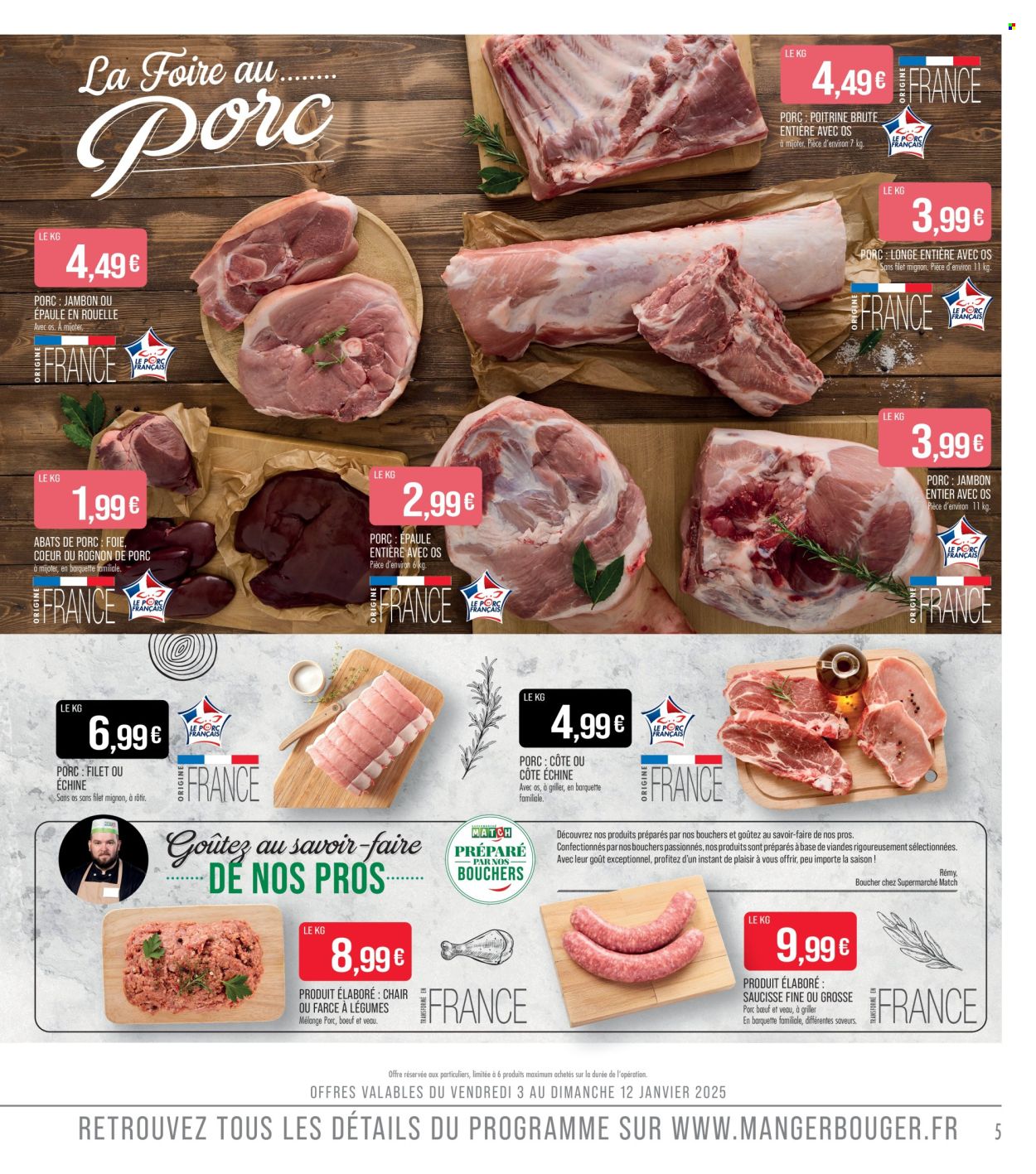 Catalogue Supermarché Match - 03/01/2025 - 12/01/2025. Page 5