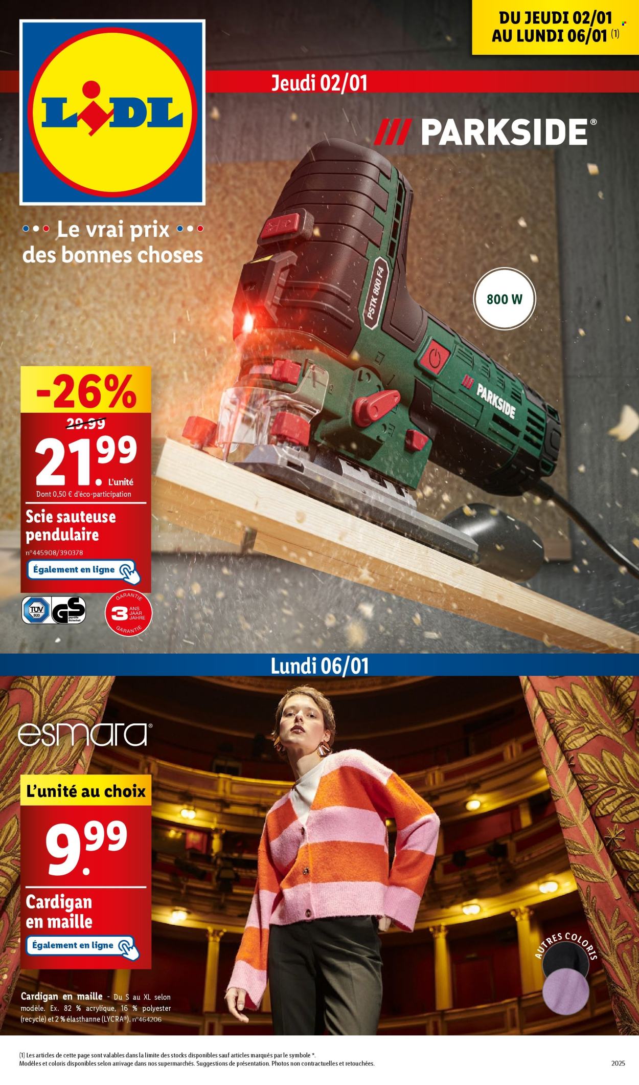 Catalogue Lidl - 02/01/2025 - 06/01/2025. Page 1