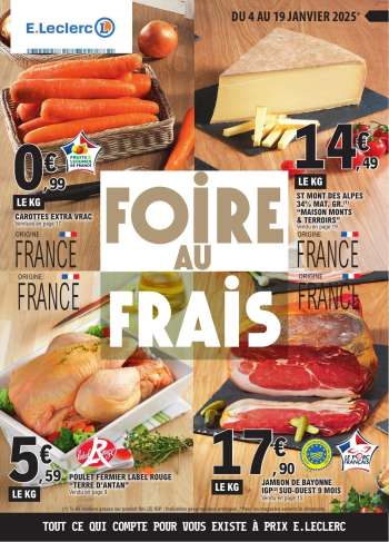Catalogue E.Leclerc - 04/01/2025 - 19/01/2025.