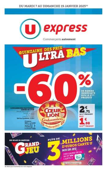 Catalogue U express - 07/01/2025 - 19/01/2025.
