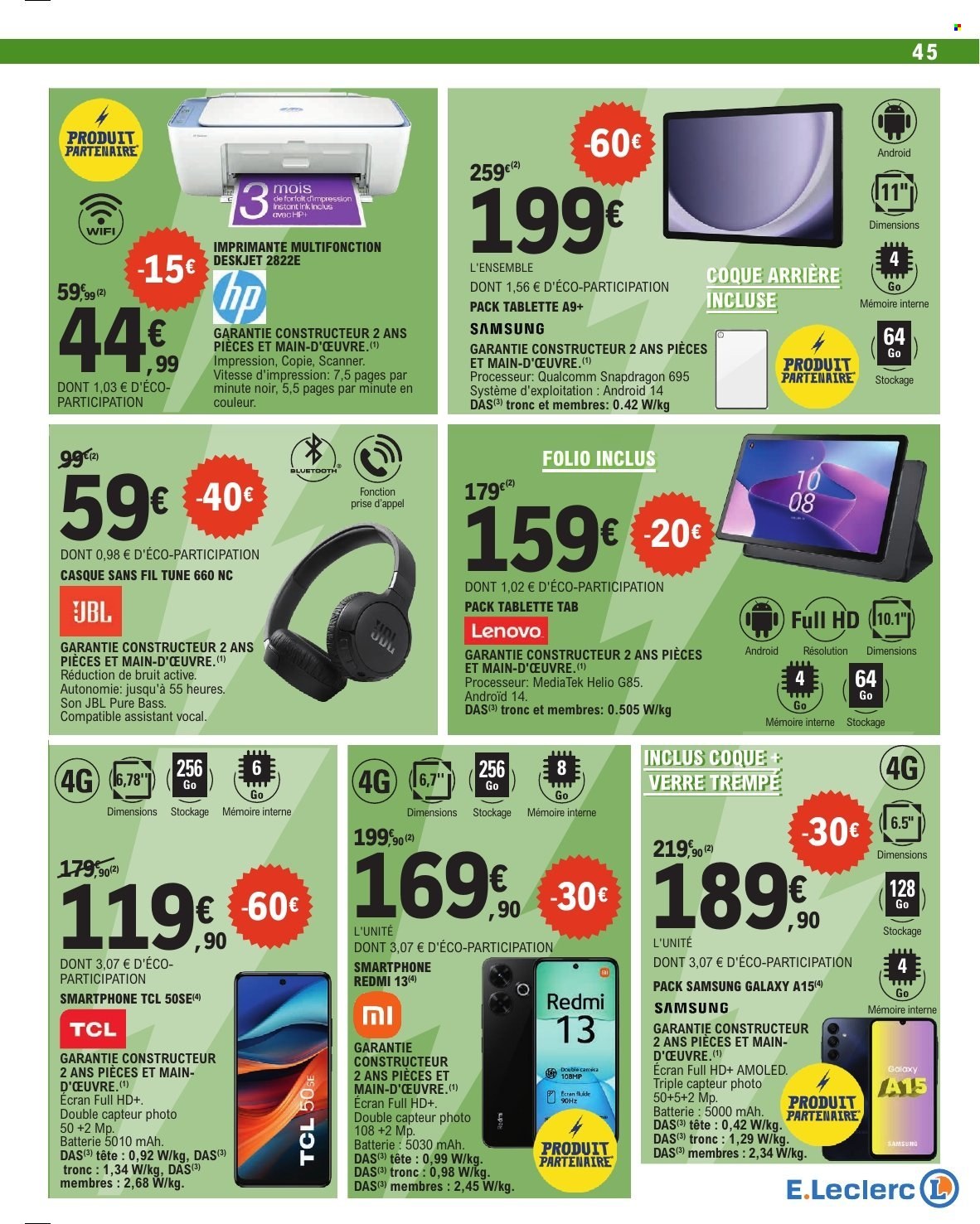 Catalogue E.Leclerc - 07/01/2025 - 18/01/2025. Page 45