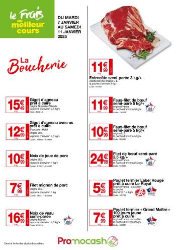 Catalogue Promocash - 07/01/2025 - 11/01/2025.