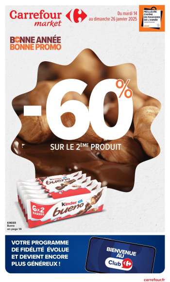 Catalogue Carrefour Market - 14/01/2025 - 26/01/2025.