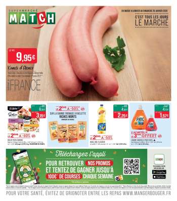 Catalogue Supermarché Match - 14/01/2025 - 26/01/2025.