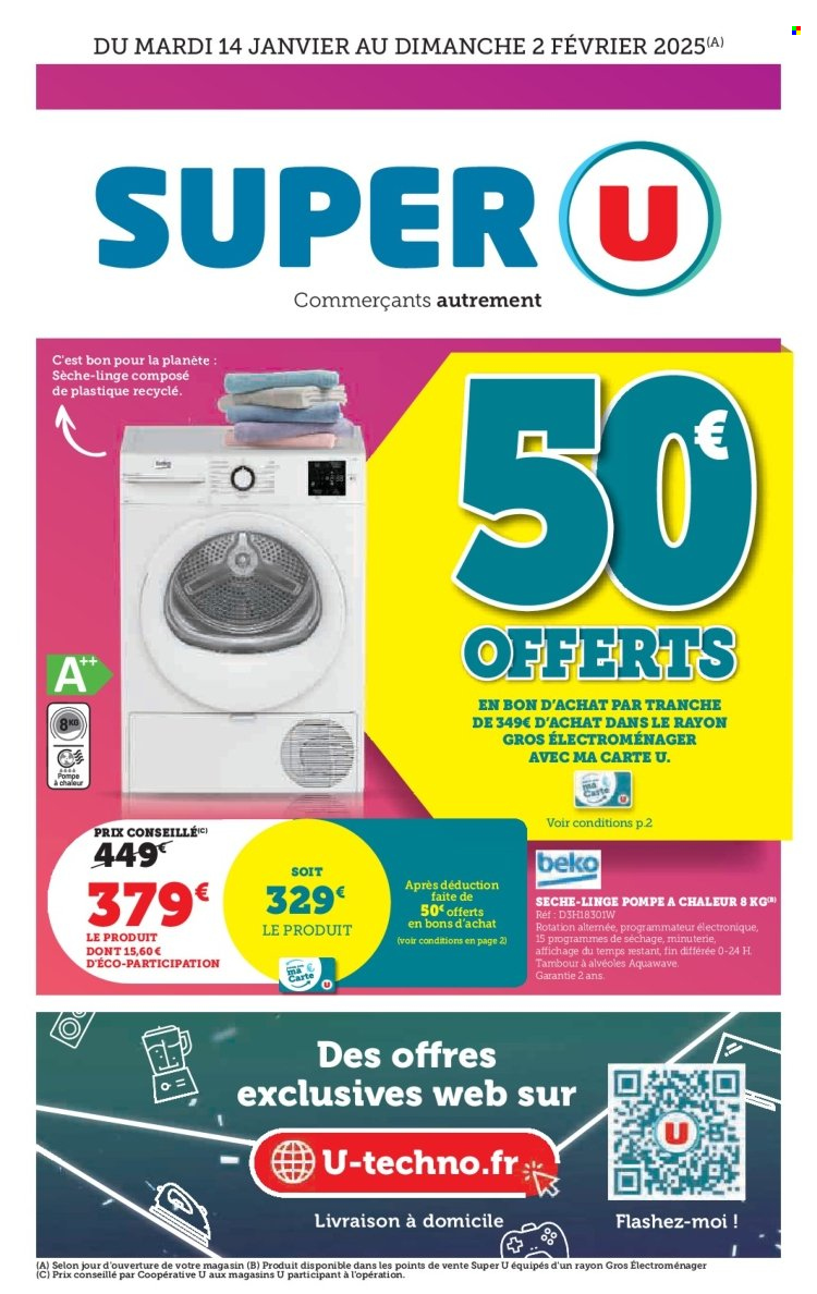 Catalogue SUPER U - 14/01/2025 - 02/02/2025. Page 1