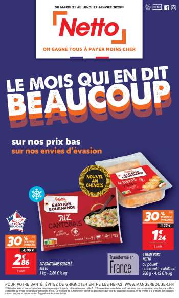 Catalogue Netto - 21/01/2025 - 27/01/2025.