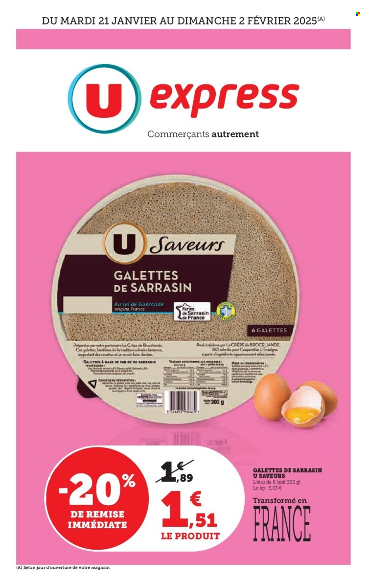 Catalogue U express - 21/01/2025 - 02/02/2025. Page 1