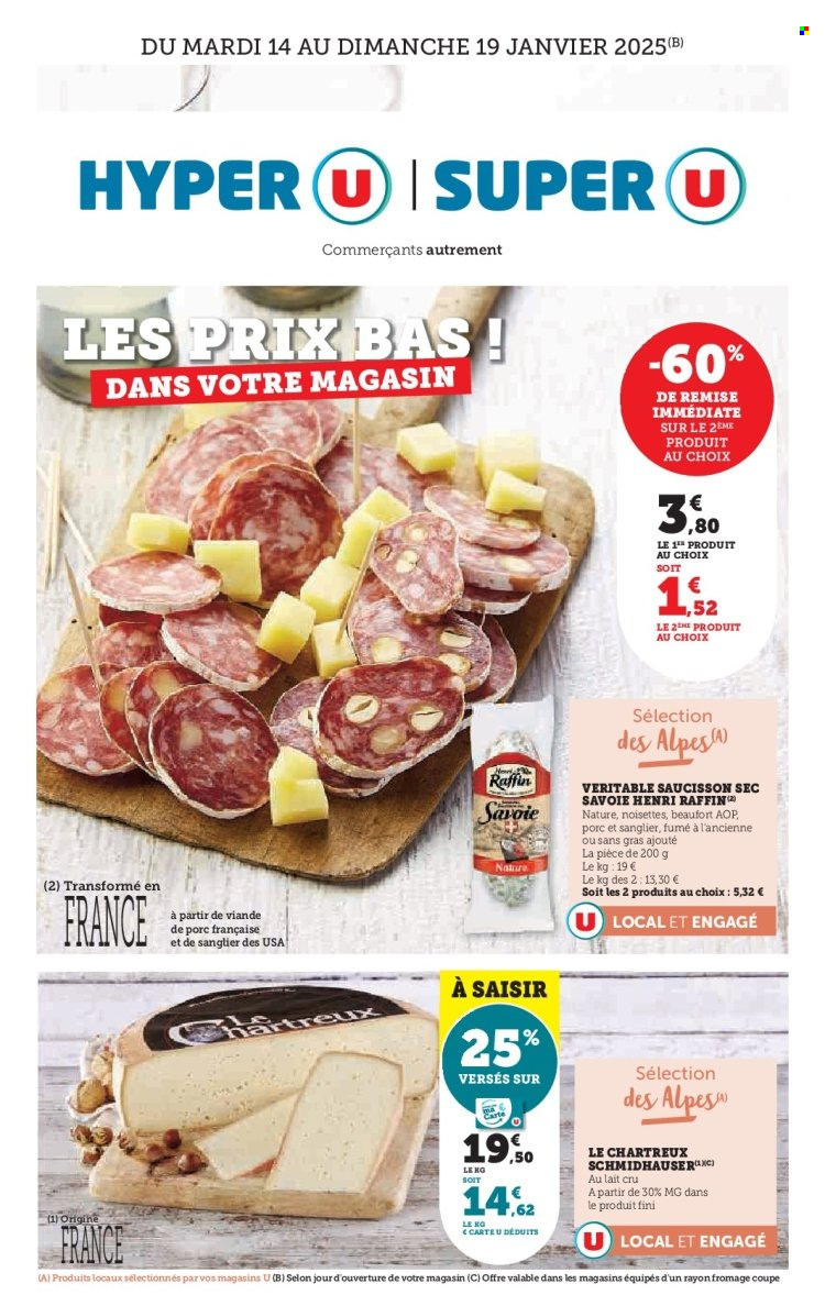 Catalogue Magasins U - 14/01/2025 - 19/01/2025. Page 1