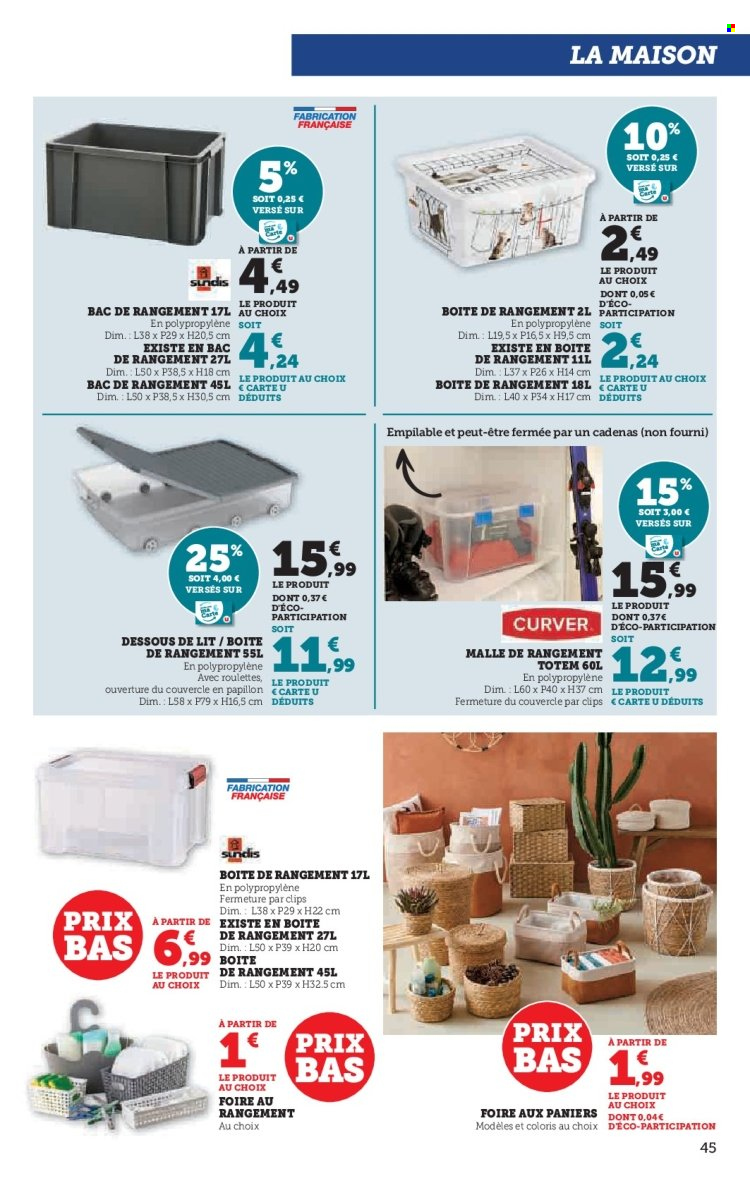 Catalogue SUPER U - 21/01/2025 - 02/02/2025. Page 45