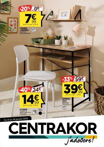 Catalogue Centrakor - 15/01/2025 - 26/01/2025.