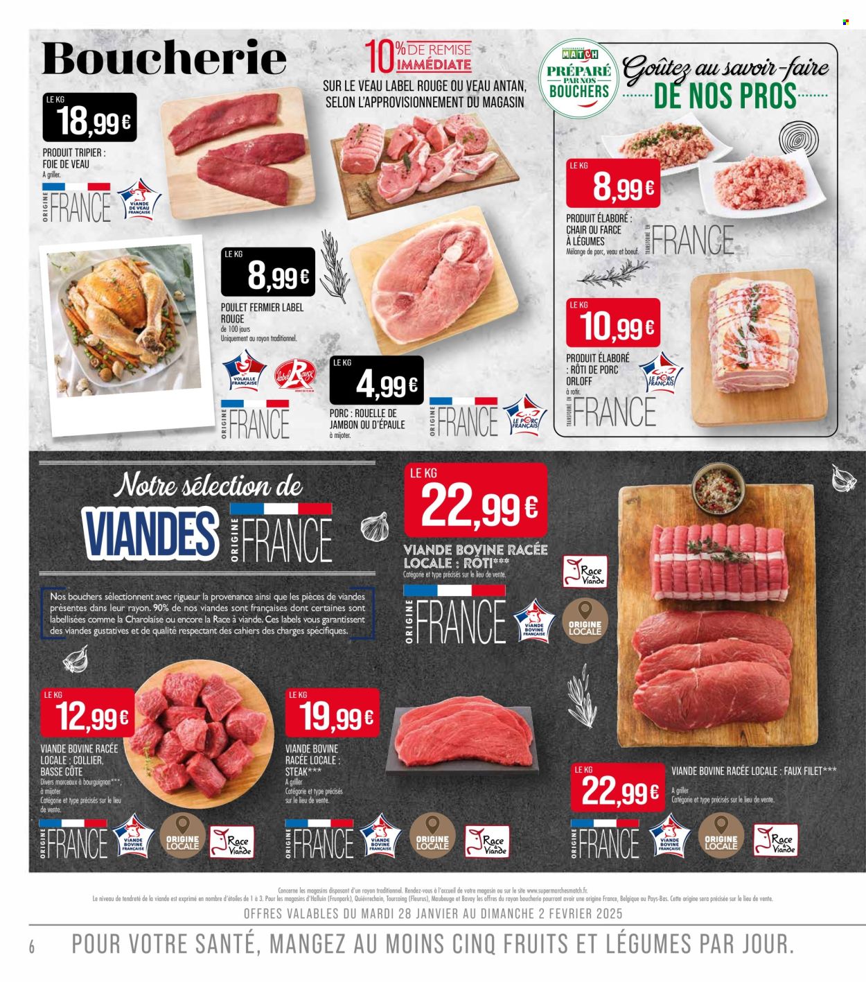 Catalogue Supermarché Match - 28/01/2025 - 09/02/2025. Page 6
