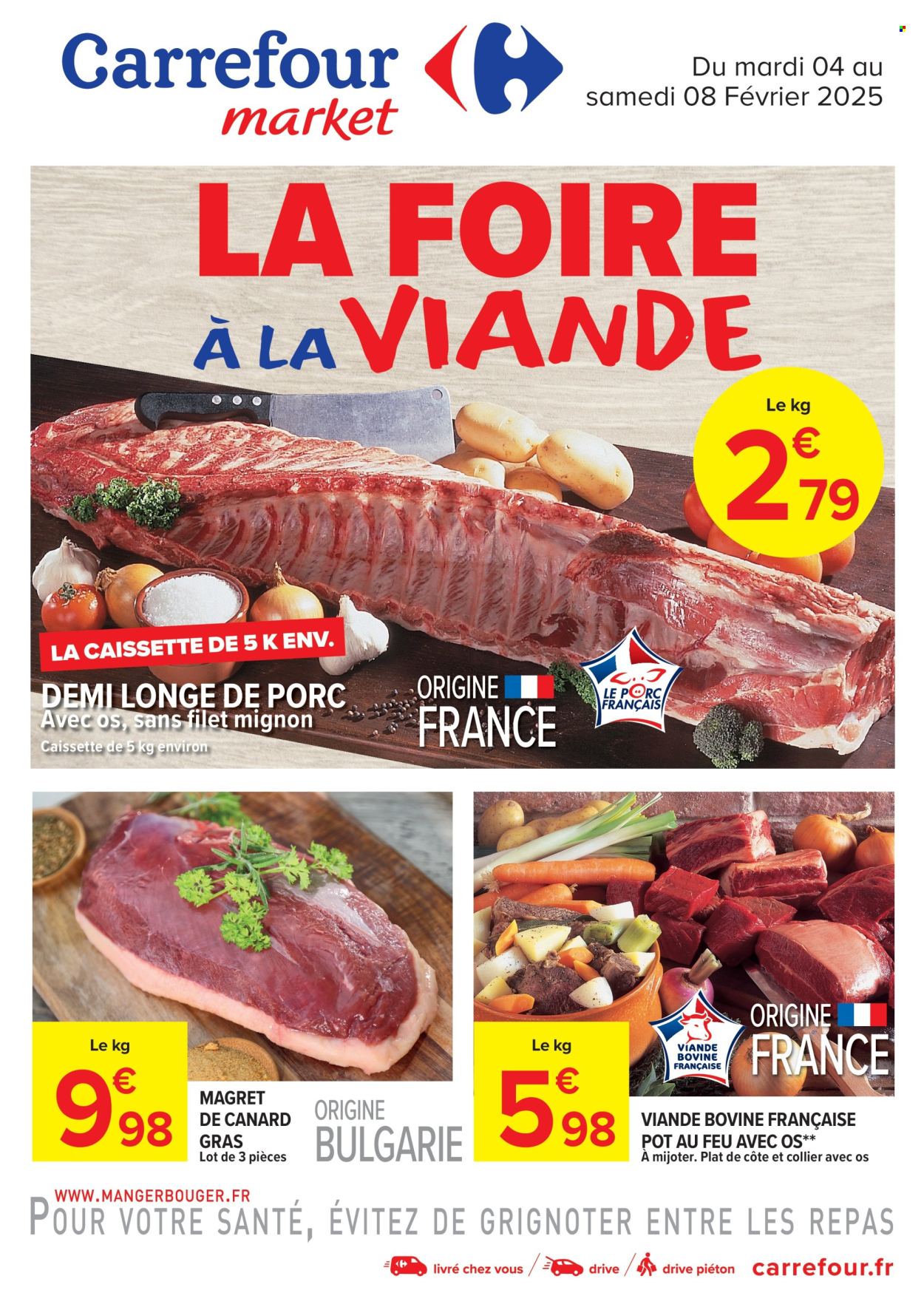 Catalogue Carrefour Market - 04/02/2025 - 08/02/2025. Page 1