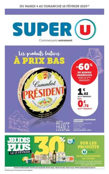 Catalogue SUPER U - 04/02/2025 - 16/02/2025.