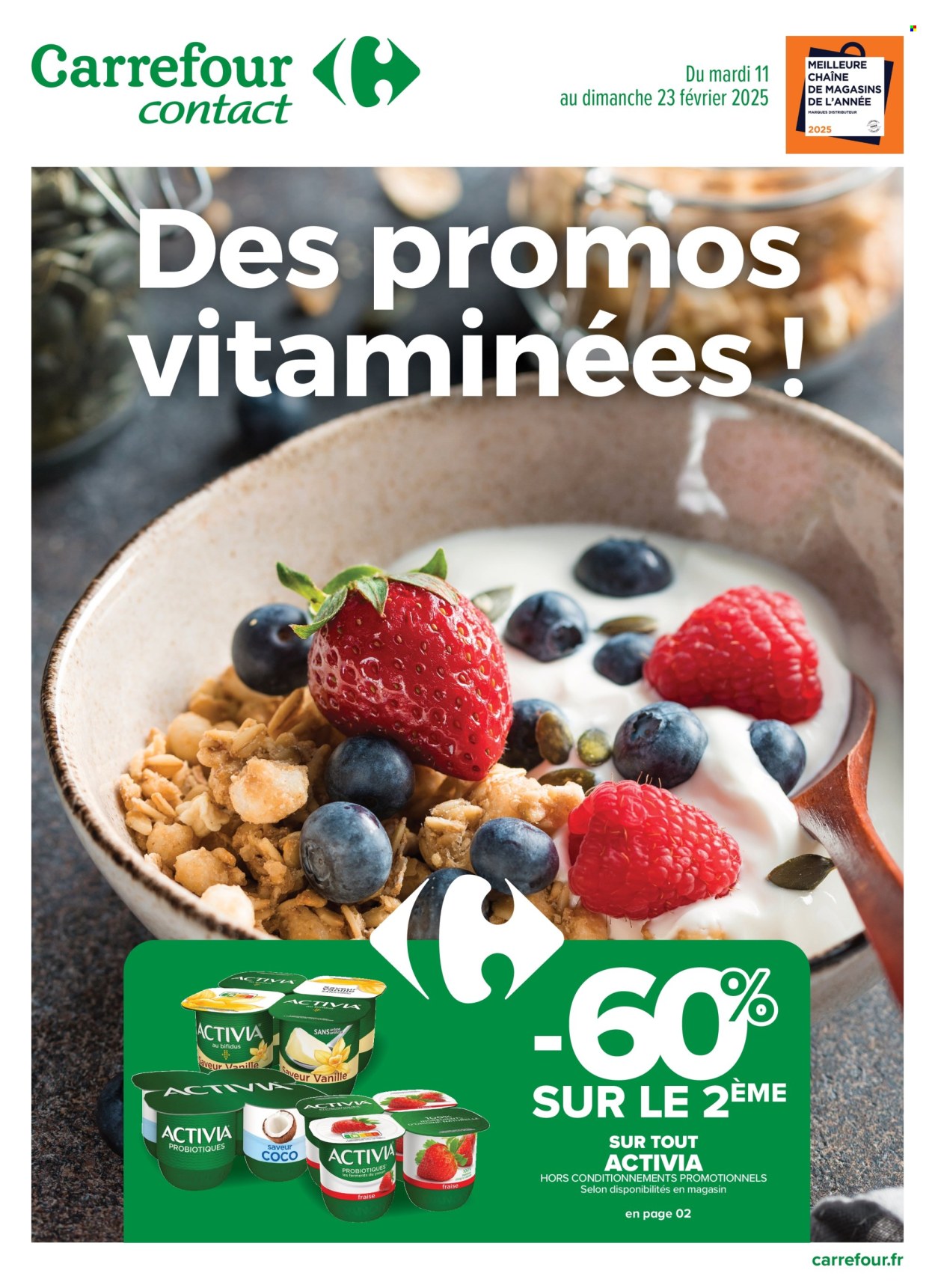 Catalogue Carrefour Contact - 11/02/2025 - 23/02/2025. Page 1