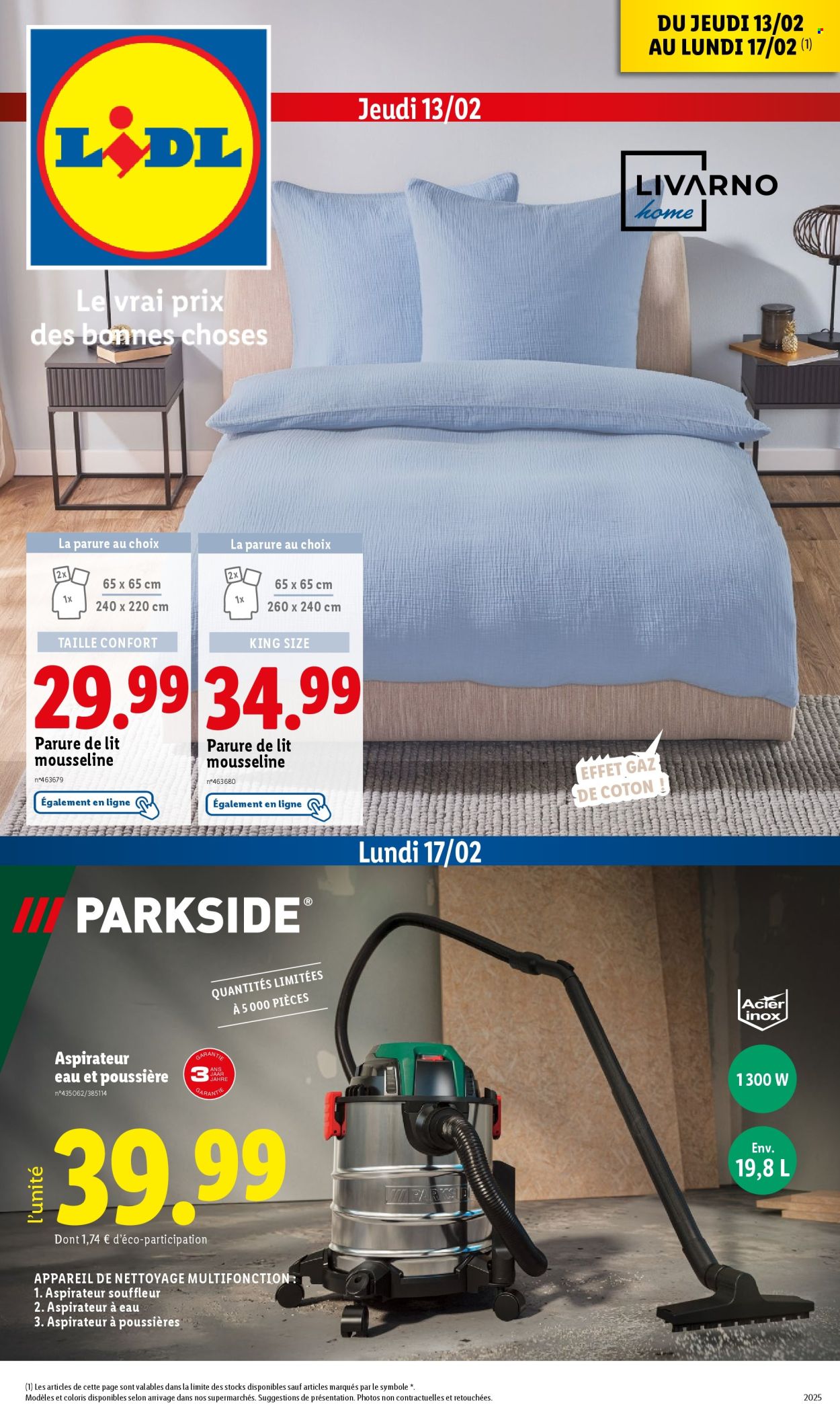 Catalogue Lidl - 13/02/2025 - 17/02/2025. Page 1
