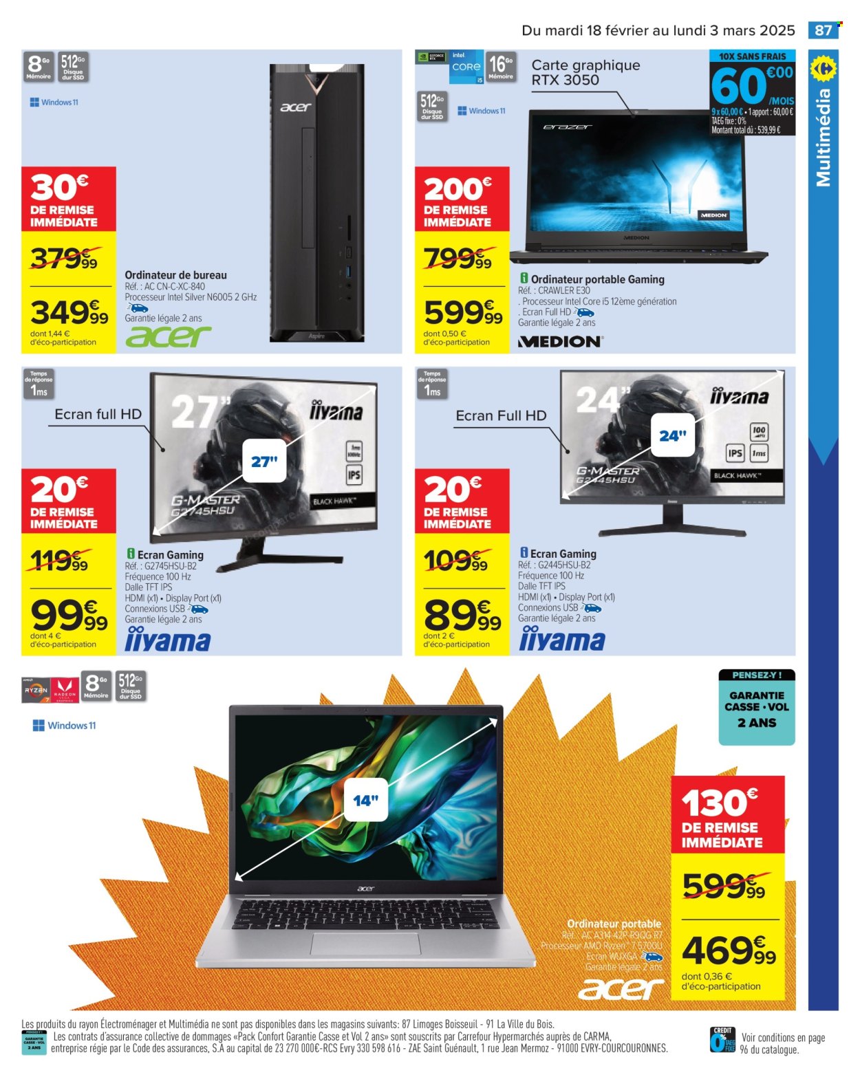 Catalogue Carrefour Hypermarchés - 18/02/2025 - 03/03/2025. Page 89