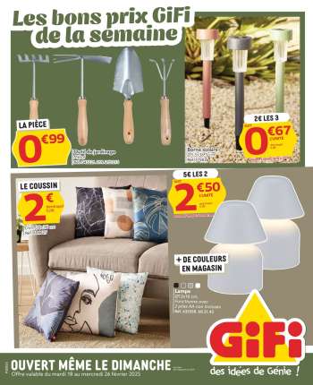 Catalogue GiFi - 18/02/2025 - 26/02/2025.