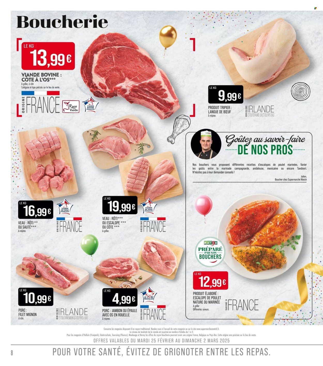 Catalogue Supermarché Match - 25/02/2025 - 09/03/2025. Page 8