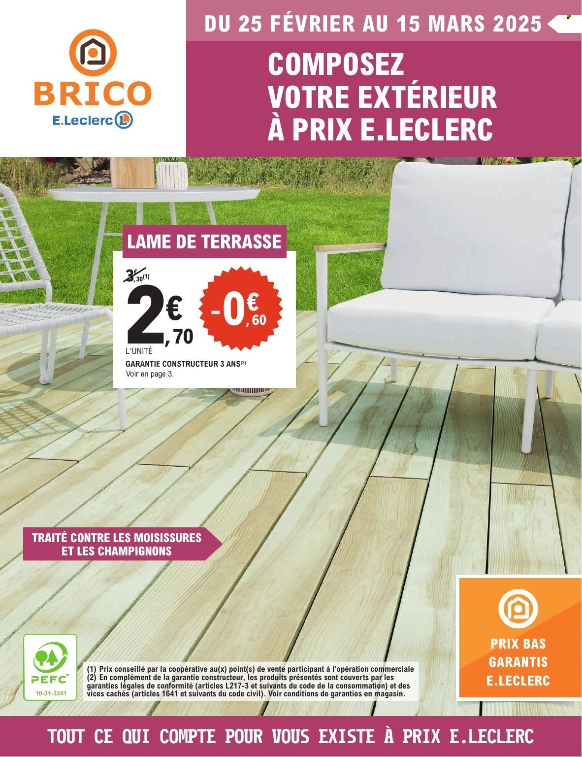 Catalogue E.Leclerc - 25/02/2025 - 15/03/2025. Page 1