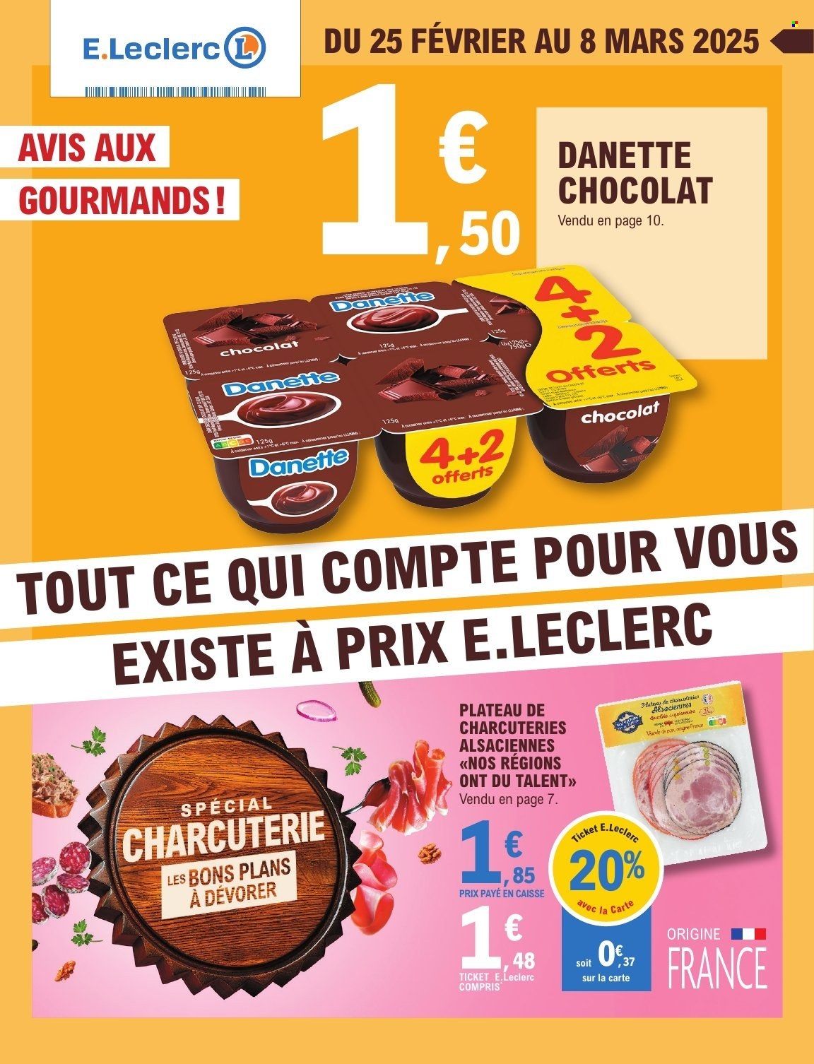 Catalogue E.Leclerc - 25/02/2025 - 08/03/2025. Page 1