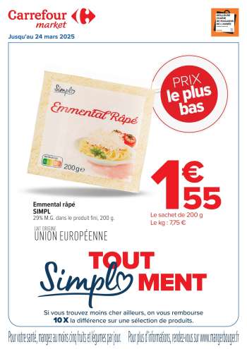 Catalogue Carrefour Market - 25/02/2025 - 24/03/2025.