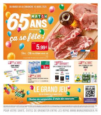 Catalogue Supermarché Match - 04/03/2025 - 16/03/2025.