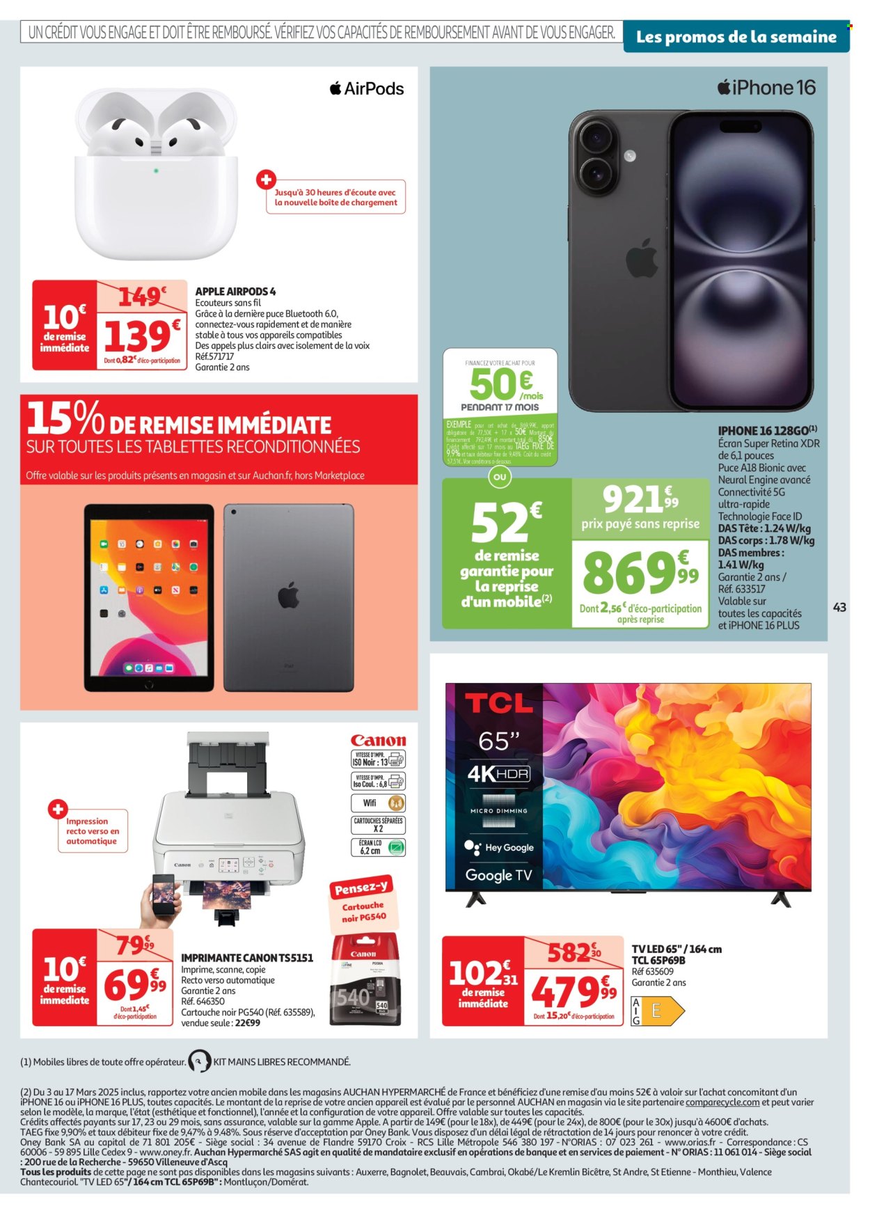 Catalogue Auchan - 04/03/2025 - 16/03/2025. Page 44