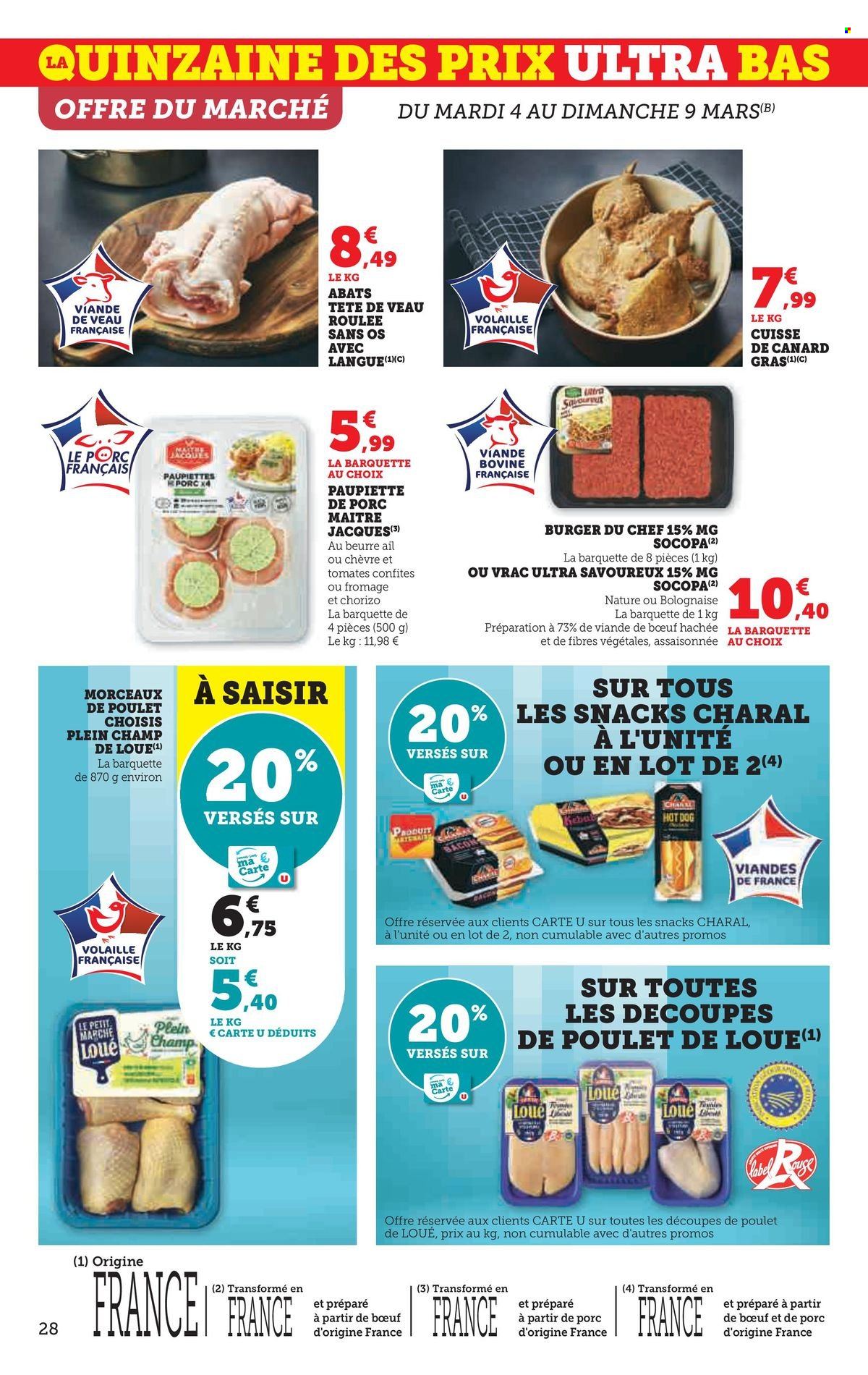 Catalogue SUPER U - 04/03/2025 - 16/03/2025. Page 28