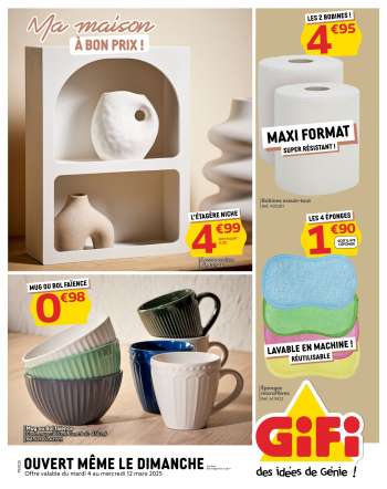 Catalogue GiFi - 04/03/2025 - 12/03/2025.