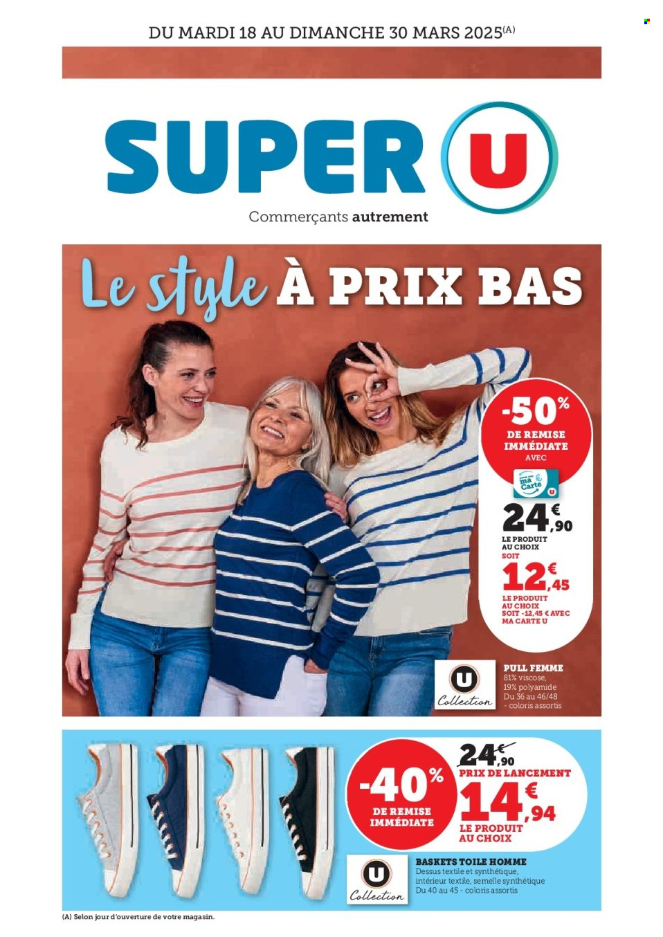 Catalogue SUPER U - 18/03/2025 - 30/03/2025. Page 1