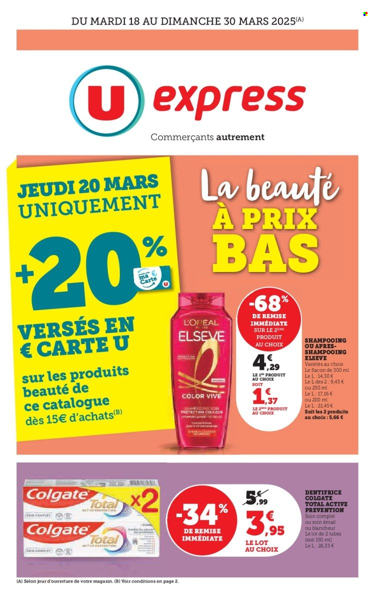 Catalogue U express - 18/03/2025 - 30/03/2025. Page 1