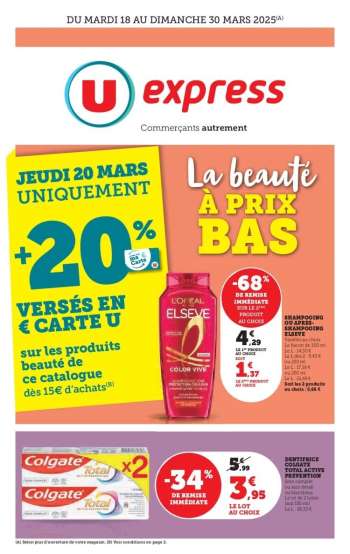 Catalogue U express - 18/03/2025 - 30/03/2025.