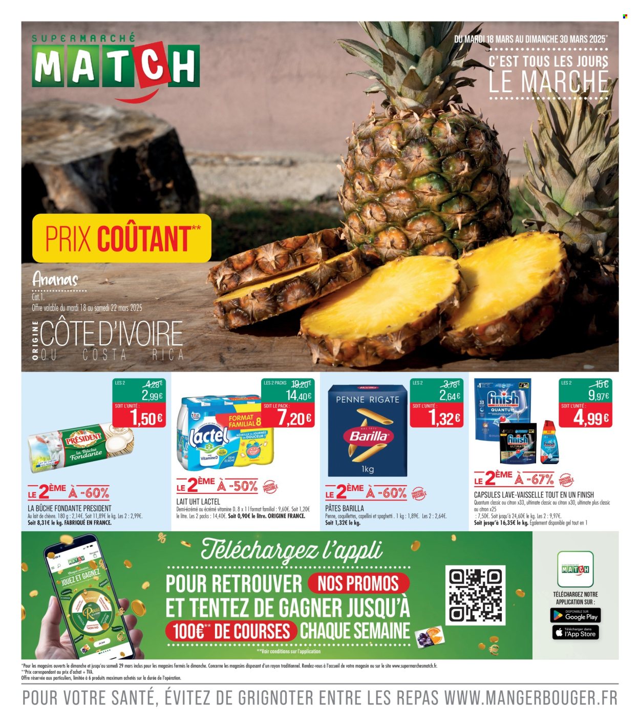 Catalogue Supermarché Match - 18/03/2025 - 22/03/2025. Page 1