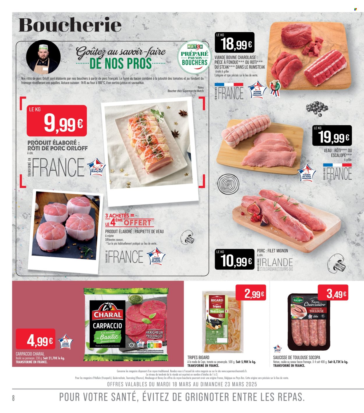 Catalogue Supermarché Match - 18/03/2025 - 22/03/2025. Page 8