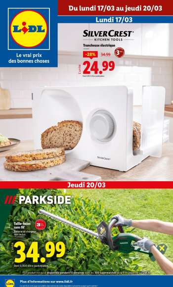 Catalogue Lidl - 17/03/2025 - 20/03/2025.