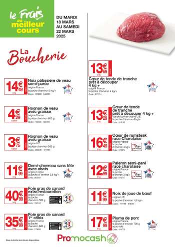 Catalogue Promocash - 18/03/2025 - 22/03/2025.