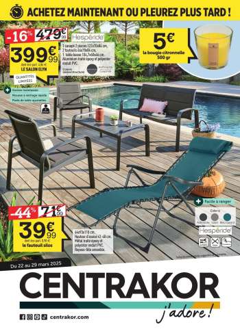 Catalogue Centrakor - 22/03/2025 - 29/03/2025.