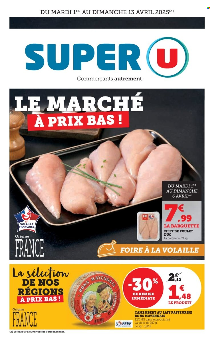 Catalogue SUPER U - 01/04/2025 - 13/04/2025. Page 1