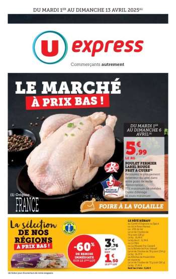 Catalogue U express - 01/04/2025 - 13/04/2025.