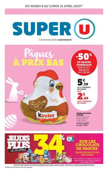 Catalogue SUPER U - 08/04/2025 - 21/04/2025.