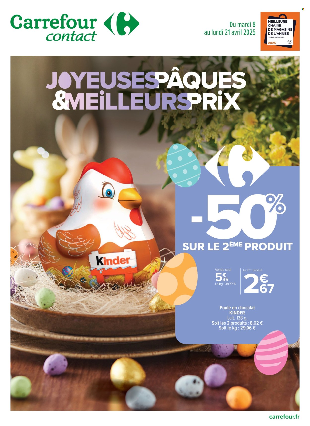 Catalogue Carrefour Contact - 08/04/2025 - 21/04/2025. Page 1