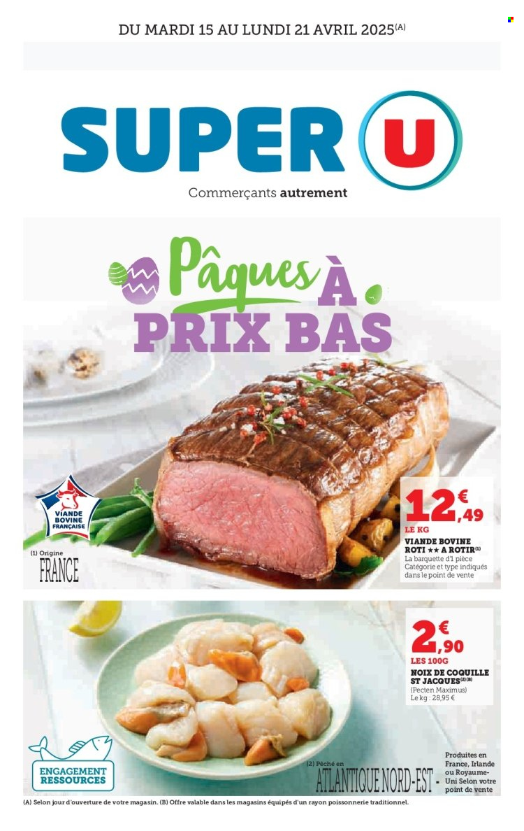 Catalogue SUPER U - 15/04/2025 - 21/04/2025. Page 1