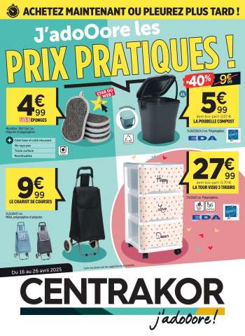 Catalogue Centrakor - 16/04/2025 - 26/04/2025.