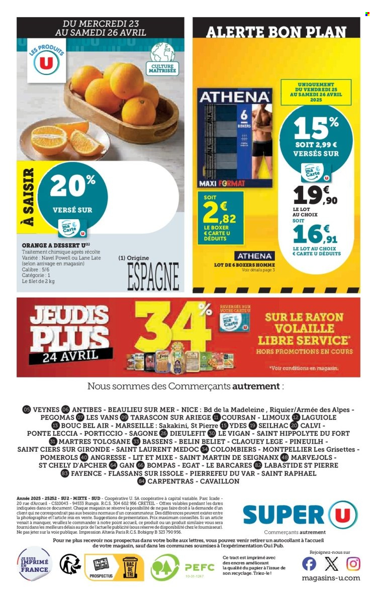 Catalogue SUPER U - 23/04/2025 - 04/05/2025. Page 36