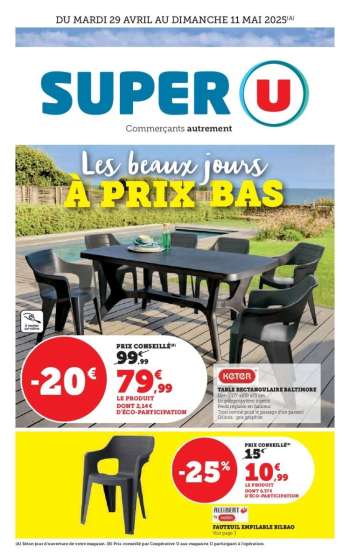 Catalogue SUPER U - 29/04/2025 - 11/05/2025.
